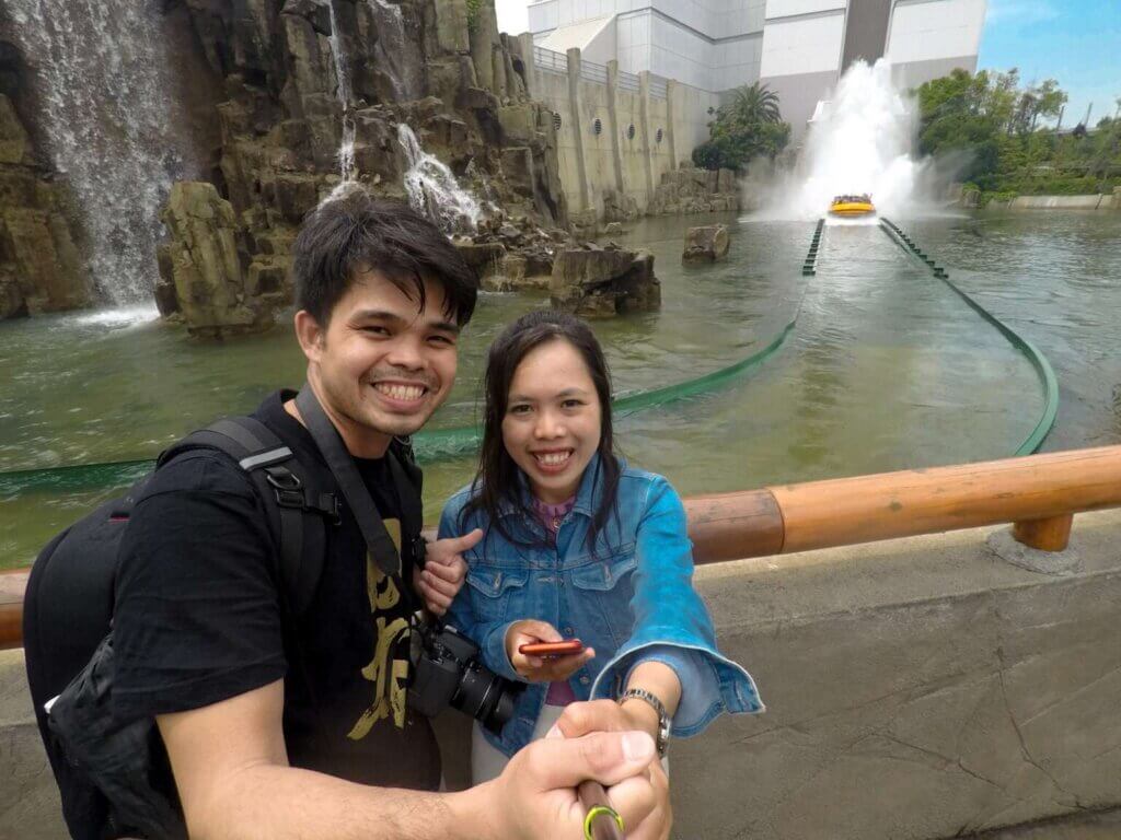 USJ- Jurassic park ride selfie