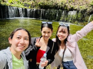 Selfie at shiraito falls