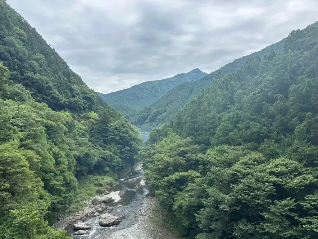 Hikawa camping site's POV from hanging bridge