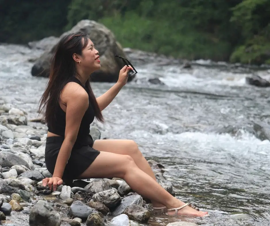 taking some photoshoots in the river