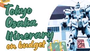 Tokyo Osaka itinerary on a budget