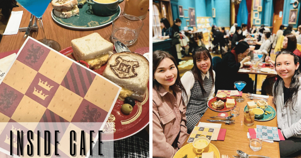 Inside Harry potter cafe
