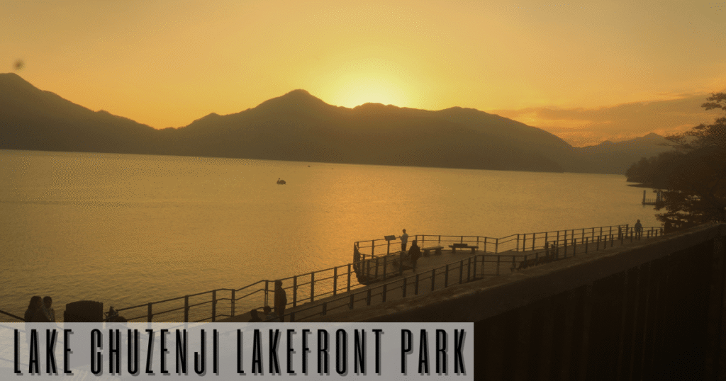 Nikko day trip. Last stop, Lake Chuzenji lakefront park.