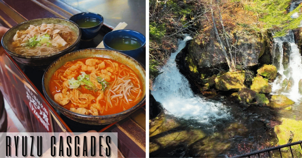 Nikko day trip. Second stop, Ryuzu Cascade Water Falls.
