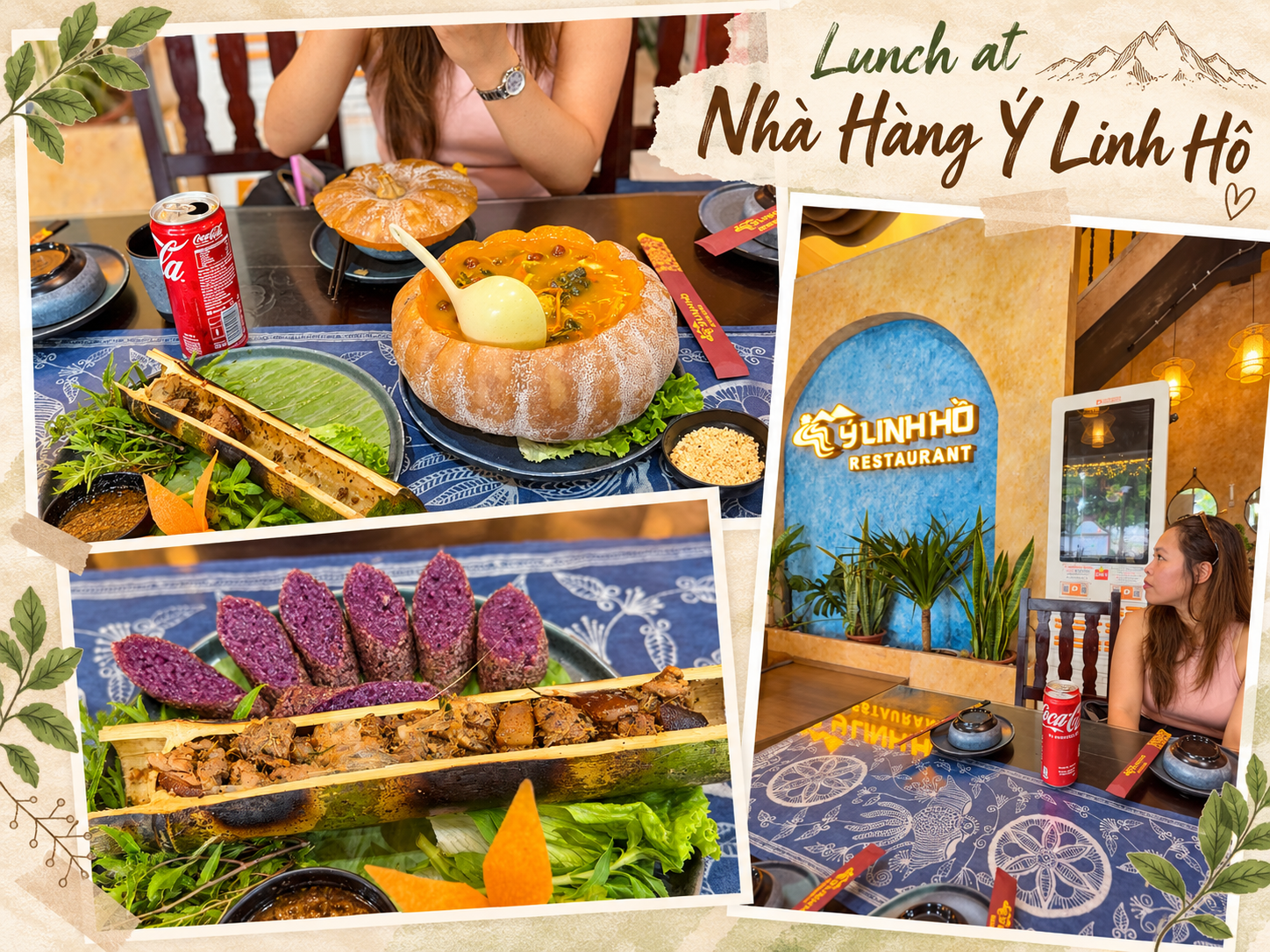 Our lunch at Nhà Hàng Ý Linh Hồ