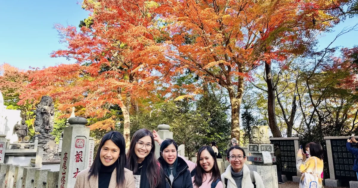 In front of the Stupa